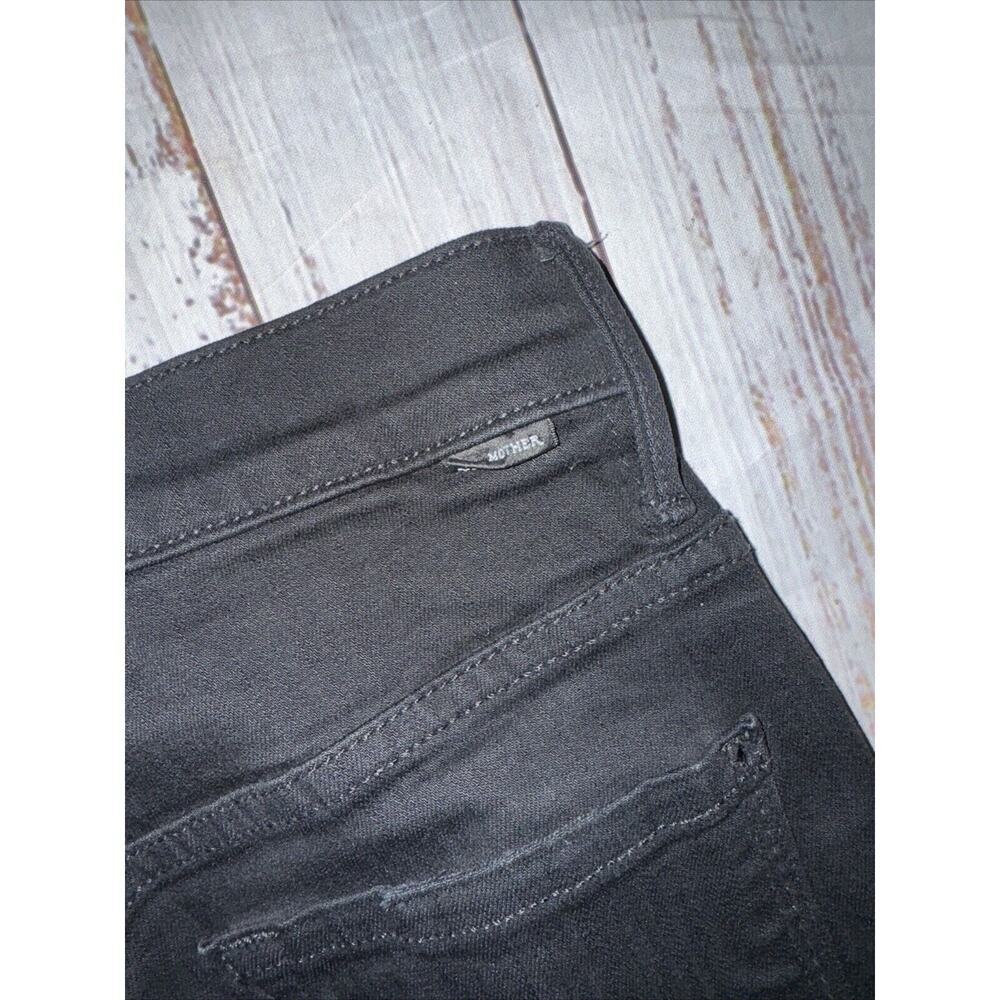 Mother Denim Women’s Stunner Zip Ankle Step Fray Not Guilty Size‎ 24 Black Jeans - Picture 8 of 10